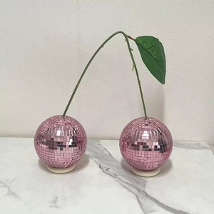 Large Pink <b>Plastic</b> Disco Ball <b>Mirror</b> Ornament Retro Funky Sculpture Party Home Club Decoration High End Event Staging Props - Product Image 2