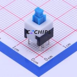 XKB8080-W Push Button Switch Through hole Component (THT) Switch No Lock Rectangle Button Through Hole 100mA - Product Image 1