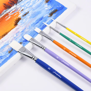 Juego de pinceles de pintura acrílica para niños principiantes, herramientas de arte personalizadas para artistas, pintura acrílica, pinceles de arte para óleo y acuarela - Product Image 1
