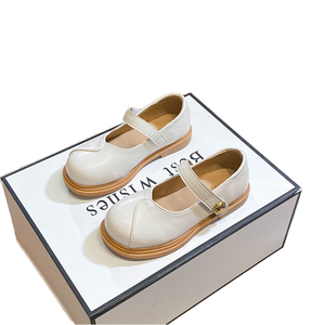 Girls' Cozy Princess <b>Shoes</b> Spring Autumn New <b>Soft</b>-<b>soled</b> Microfiber Leather Buckle Toe Rubber Outsole Party Stage Wedding <b>Shoes</b> - Product Image 3