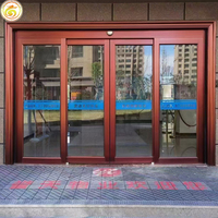 Portes de magasin en verre à détection intelligente pour les halls d'entreprises modernes et les entrées de banques