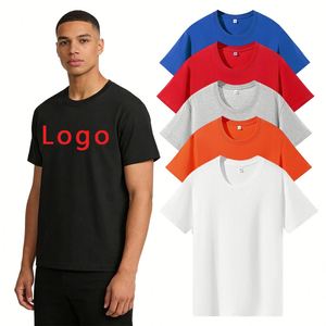 เสื้อยืด Crop Men 180 GSM สำหรับธุรกิจ โฆษณา ประชาสัมพันธ์ งานต่างๆ ปักลายเสื้อยืด โลโก้สั่งทำ - Product Image 1