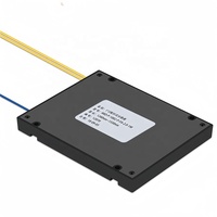 Splitter PLC Serat Optik 1x4 1x8 1x16 Singlemode SC APC FC APC Kotak ABS Kehilangan Penyisipan Rendah untuk FTTH GPON CATV