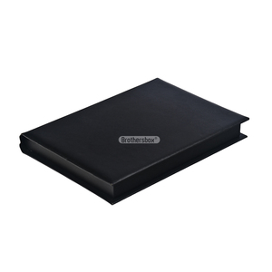 Personalized Design Magnetic Rigid Book Style Luxury Clamshell <b>Black</b> Magnetic Gift <b>Box</b> With Logo - Product Image 3