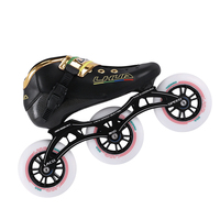 Chaussures de patinage à roulettes en alliage d'aluminium et fibre de carbone, étanches, à rebond élevé, avec 4 roues en PU, vente en gros d'usine