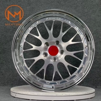 Jantes en alliage Maxtera forgées sur mesure en 3 parties, style E88, pour voitures particulières Porsche 911, BMW M2, M3, M4, Golf, Audi, WRX STI, BRZ, GR86