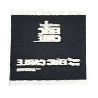Étiquettes tissées en polyester avec logo de marque personnalisé de haute qualité pour les vêtements de mode