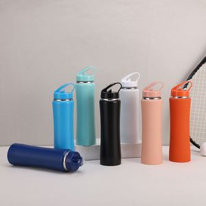 Trendy Customized Logo Water <b>Bottle</b> Vacuum With Straw Blank Sublimation Tumbler <b>Thermos</b> <b>Bottle</b> Vacuum Flask With Lid - Product Image 3
