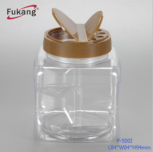 500 gram/500 ml Piazza PET Bottiglia di Spezie e <span class=keywords><strong>Contenitore</strong></span> <span class=keywords><strong>per</strong></span> <span class=keywords><strong>il</strong></span> <span class=keywords><strong>Sale</strong></span> - Product Image 5