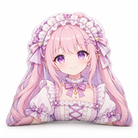 Housse de coussin décorative en peluche anime personnalisée, fabrication directe d'usine, forme personnalisée, pour cadeau, décoration de la maison