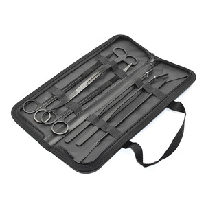 Pinzas de acero inoxidable para plantas acuáticas, pala para arena, tijeras, herramientas de acero inoxidable para acuario, herramientas negras para pecera - Product Image 2