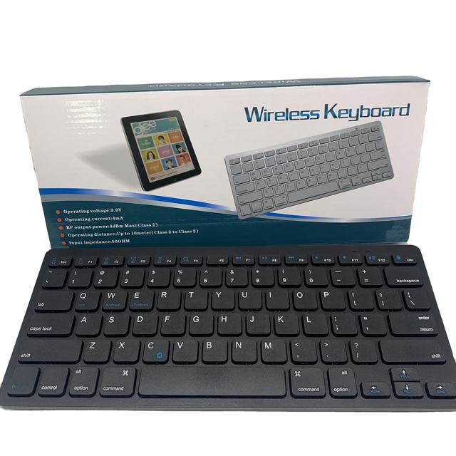 Mini Wireless Laptop Keyboard with Programmable Keys USB 2.0 Interface Anti-Ghosting for Business Office Use