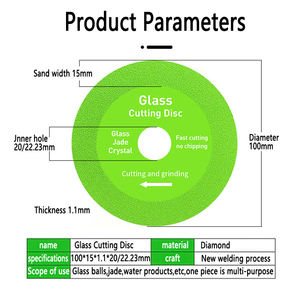 Produit fabricant 100 115 <span class=keywords><strong>125</strong></span> mm verre lame de coupe humide <span class=keywords><strong>disque</strong></span> de meulage diamant lame de scie pour verre - Product Image 4