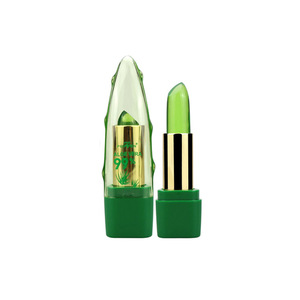 Gel d'aloe vera <span class=keywords><strong>Baume</strong></span> à lèvres hydratant naturellement hydratant essence de plante rouge à lèvres vert gelée rouge à lèvres réparation lèvres sèches imperméable à l'eau - Product Image 6
