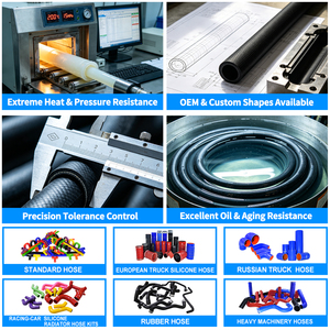 3C0145838D เทอร์โบชาร์จเจอร์อินเตอร์คูลเลอร์ <span class=keywords><strong>Vag</strong></span> สำหรับ B6 A3กอล์ฟ Audi คุณภาพสูงยาง EPDM ทนความร้อนได้สูง - Product Image 3