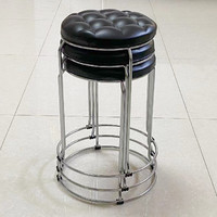 Tabouret empilable moderne pour restaurant, maison, traiteur, avec coussin épais et souple, base métallique robuste