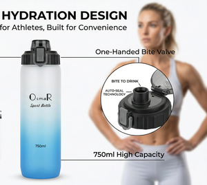 Botella de Agua Deportiva Osmar de 600 ml, Diseño Ligero y Plegable para Actividades al Aire Libre - Product Image 3