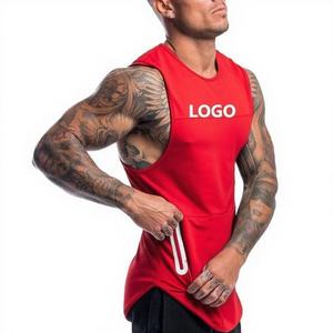 HENGUYU Hızlı Kuruyan Nefes Alabilen Mavi Yan Cepli Özel Logolu Erkek Vücut Geliştirme ve Koşu Atleti - Product Image 3