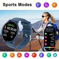 Reloj Inteligente ZL02CPro con Pantalla Táctil, Monitor de Ritmo Cardíaco, Presión Arterial, Fitness, Deporte, Salud, para Hombres y Mujeres, 1.28 Pulgadas