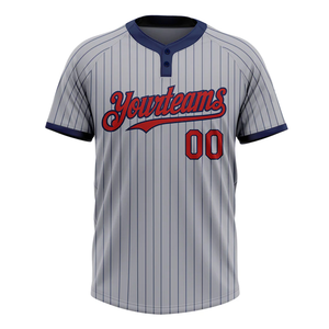 เสื้อเบสบอลพิมพ์โลโก้แบบกำหนดเองคุณภาพสูง ระบายอากาศได้ดี แห้งเร็ว สีสันตามสั่ง ผลิตจากโพลีเอสเตอร์ 100% ชุดกีฬาราคาถูกสำหรับผู้ชาย - Product Image 2