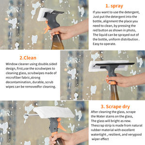 HOLAMOPA-Serpillière détachable avec manche court et double épurateur - Product Image 2