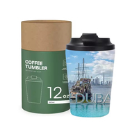 Tasses à café réutilisables chaudes et froides de 8 oz, 12 oz, 350 ml avec couvercle, gobelet isotherme de voyage de 12 oz, tasse à café à double paroi en acier inoxydable