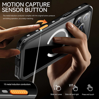 Étui étanche magnétique sous-marin IP68 pour iPhone 17 Pro Max Air 16 Plus 15 Pro 360 étui antichoc complet avec lanière