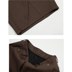 Pantaloni Cargo Casual da Uomo Bomery in Tessuto Twill, Design Dritto e Comodo con Fronte Piatto, Stile Neutro e Avanzato - Product Image 5
