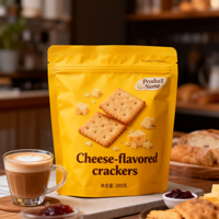 Op maat gemaakte voedselveilige, vochtbestendige hersluitbare staande pouches verpakkingen voor chocolade, aardbeienmelk, gelei, fruitsalade