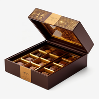 Boîte-cadeau en papier de haute qualité au design de luxe personnalisé avec séparateurs Boîte à bonbons pour aliments Boîte d'emballage en chocolat