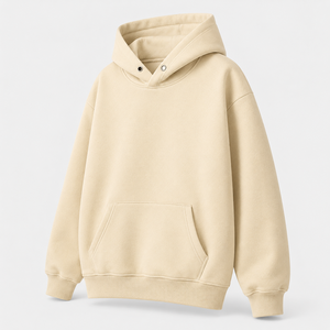 Sweat à capuche en molleton bouclette 100 % coton épais, personnalisé avec motif, coupe oversize, 420 grammes, conception OEM ODM pour hommes - Product Image 3