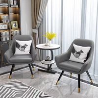 Tables et chaises de balcon modernes et luxueuses en métal, petite table à thé pour la chambre à coucher, combinaison de chaises de loisirs, écologiques et légères