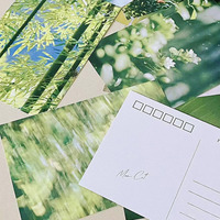 Impresión de postales de viaje de papel Premium personalizado troquelado personalizado de China