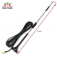Antena Combinada Multibanda de 3.5dbi, 3 Bandas, 50 Ohmios, Conector Macho, Diseño Magnético Flexible para GSM, 3G y 4G LTE
