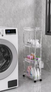 Versatile Multi-Layer Kitchen Rolling <strong>Cart</strong> Universal Wheels Floor-Standing Storage Rack for <strong>Spice</strong> Bottles Vegetables Tool - Product Image 5