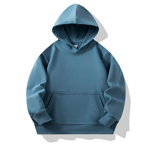 Sudaderas con capucha de gran tamaño de algodón grueso en blanco liso de alta calidad sin cuerda Unisex logotipo personalizado sudaderas con capucha de talla grande para hombre - Product Image 6