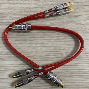 Nuevo Cable de Audio para Auto RCA Trenzado de Alta Densidad, 1 Macho 2 Hembras - Product Image 1