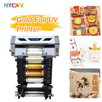 Printer UV DTF A3 Otomatis dengan Foil Emas untuk Stiker Branding Mewah Efek Unik Berkualitas Tinggi untuk Hadiah Kustom Profesional