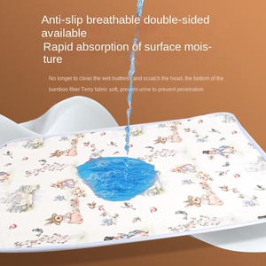 Cambiador de Pañales Portátil para Bebé, Impermeable, con Diseño de Dibujos Animados, Tamaño Personalizado, Transpirable, Lavable, de Algodón, para Bebés de 0 a 3 Años, Kemikeai - Product Image 3