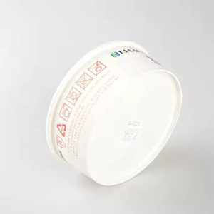 Gratis Monster Aangepaste Inductie Koken Bio-Afbreekbare Verwarming Papier Kom Ronde Wit Papier Kom Inductie Ramen Container - Product Image 3