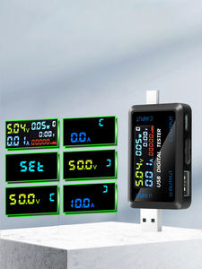 เครื่องทดสอบความจุ แรงดันไฟฟ้า และกระแสไฟฟ้าแบบดิจิตอลอเนกประสงค์ DC 4.5~36V พร้อมพอร์ตเชื่อมต่อ USB+Type-C และสายชาร์จ USB - Product Image 3