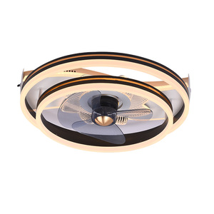 Hot Sale Decor Forward Reverse 3 Blades DC Motor 5-Speed Quiet <b>Ceiling</b> Fan Lamps Led Hanging Fan <b>Lights</b> Remote Wall Control Iron - Product Image 3