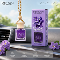 Exportklare 8ML hangende autogeurfles, glazen parfumverfrisser met houten dop voor groothandelsimporteurs.