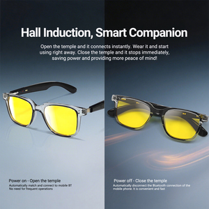 Lunettes Intelligentes IA pour Hommes et Femmes, Contrôle Tactile, Traduction Intégrée, Appel Bluetooth, Assistant Vocal, Étanchéité Quotidienne, Double Batterie - Product Image 4