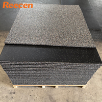 Tapis de sol de gym en caoutchouc durable et écologique, haute densité, amortissant les vibrations, antidérapant, en EPDM, pour la maison, le garage, la zone de tir, le jardin