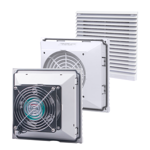 Ensemble de filtres de ventilation à flux axial Demar Industrial Cabinet FK6623, ventilateur de refroidissement silencieux 220V, grille de protection en maille intégrée - Product Image 1