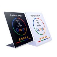 Carte NFC personnalisée imprimée 13,56 MHz NTAG215 OEM ODM en gros, carte intelligente en PVC compatible avec logo pour les avis Google et les commandes