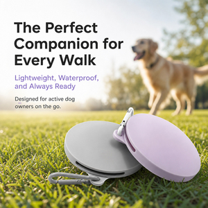 Silicone <b>Dog</b> <b>Treat</b> Pouch with Carabiner Clip Portable <b>Dog</b> Training <b>Treat</b> Holder Waterproof Pet Snack <b>Bag</b> for Walking Travel - Product Image 1