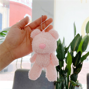 Cute Plush Bears Keychain Kawaii Fluffy Stuffed Animals Bear Key Ring Plush Doll Toy Pendant <b>Purse</b> <b>Backpack</b> Handbag Charms - Product Image 3