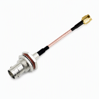 Câble coaxial torsadé en cuivre RG316, connecteur RF BNC femelle vers SMA mâle, assemblage de câble Pigtail Jumper pour antenne routeur WiFi, 2,5 mm, 50 ohms